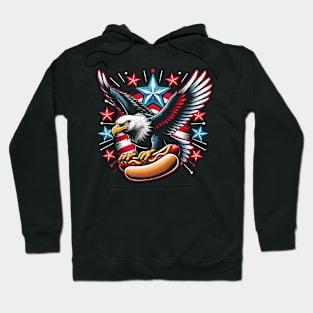 4th of july men women Hot Dogs And Freedom Patriotic Hoodie